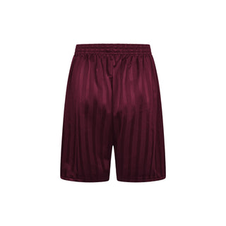Shadow Stripe PE Shorts - Maroon